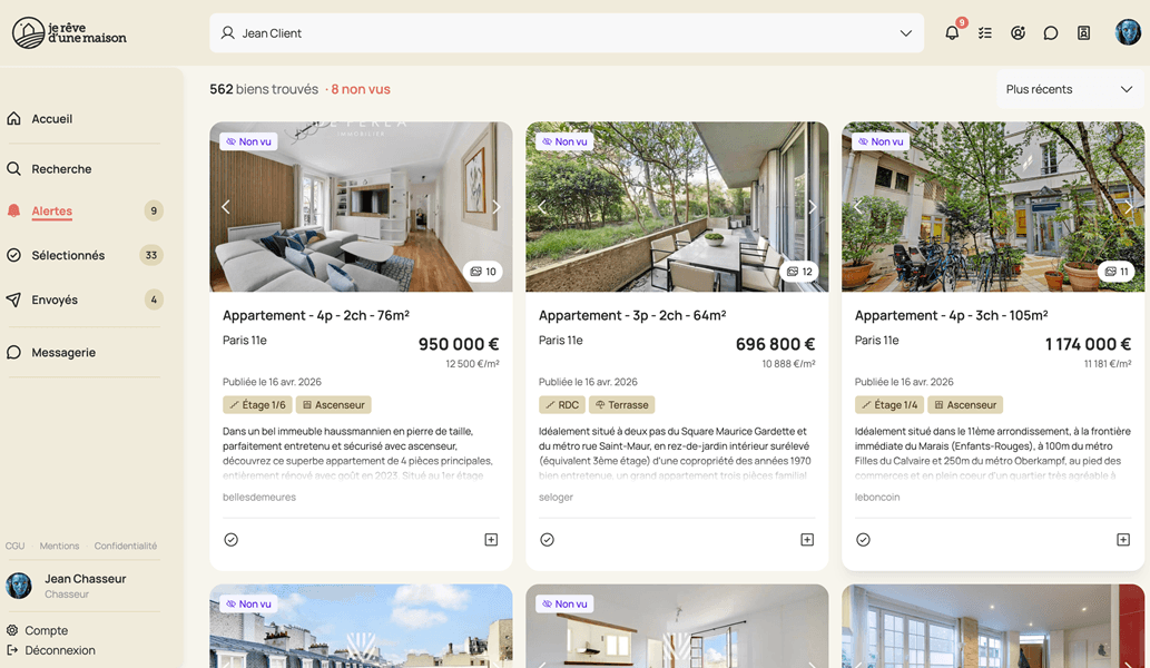 Je rêve d'une maison