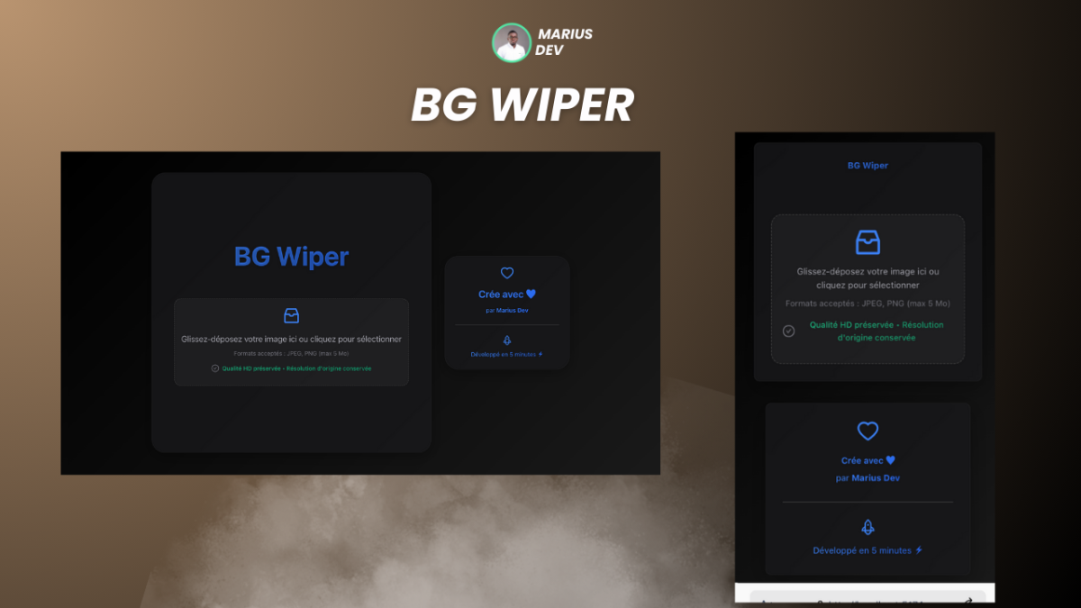 BG Wiper - Suppression de fond d'images en ligne